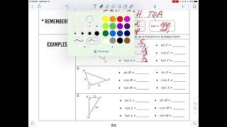 Geometry - 7.3 Trigonometric Ratios