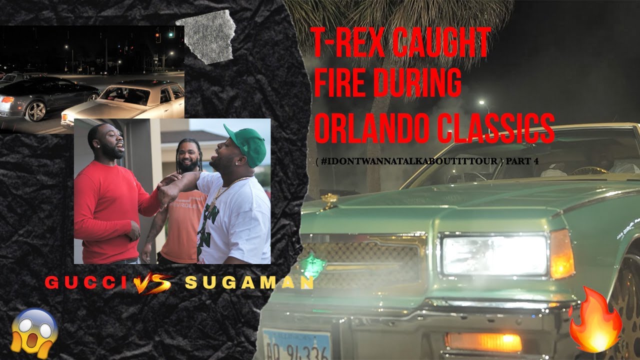 my t-rex caught fire during Orlando Classics  ( I don’t wanna talk about it tour ) PART 4/5