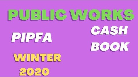 Cash Book winter 2020||Cash Book PIPFA Public works Paper || Pipfa |Local Fund Audit |#pipfa