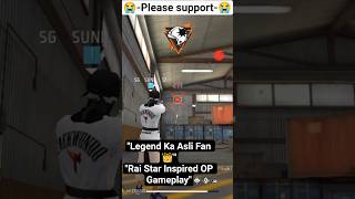 Rai Star Ka Sabse Bada Fan 😍🔥 OP Gameplay Tribute | Free Fire Short #RaistarFan
