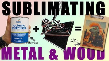How to Use Polycrylic to Sublimate on Wood and Metal - And LOVE the Results!