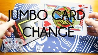 Jumbo Card Change Magic Trick | Stage Magic Trick | Easy Magic Tricks