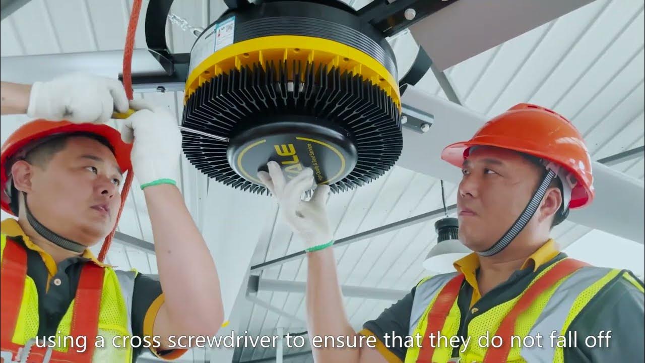 Installation Video of EURUS III Industrial Hvls Fan Kale Fans YouTube