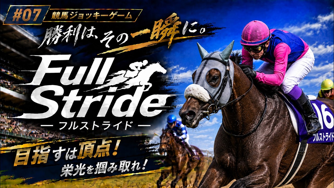 【Full Stride #07 】騎手として頂点を目指す！｜競馬ジョッキーゲーム【実況なし】