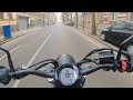 Yamaha XSR700 ride with Akrapovic exhaust.