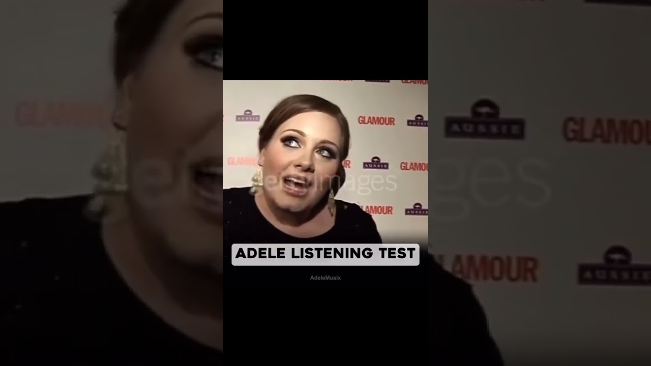 👂Adele Listening Test | Please,  Choose The Correct Answer
