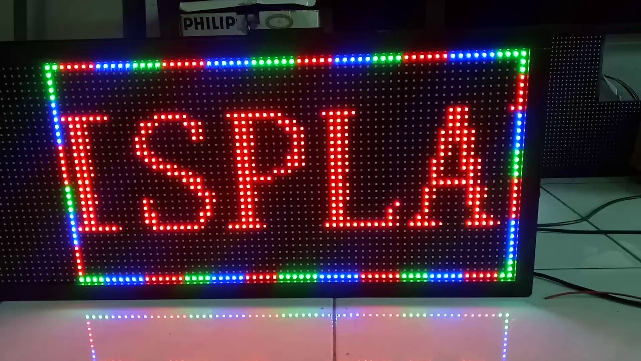 Running Text RGB Full color outdoor 70x40 Wifi