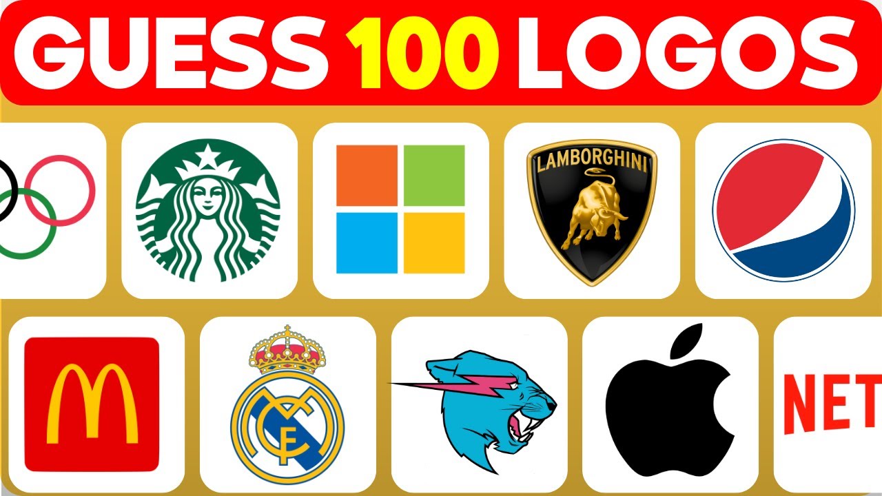 Test your Logo Knowledge: Identify 100 Famous Logos in 3 Seconds!
