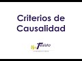 Criterios de Causalidad