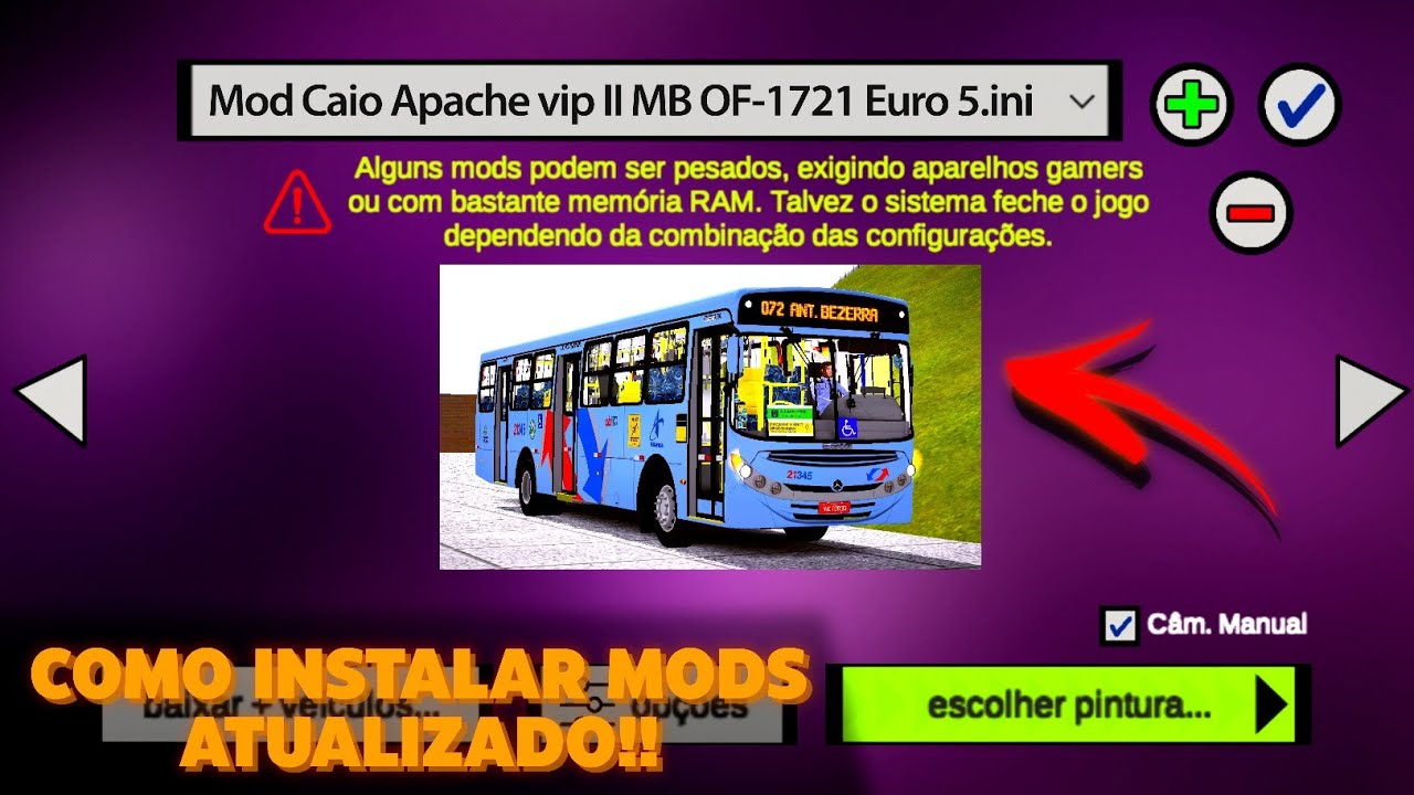 COMO BAIXAR E INSTALAR MODS NO PROTON BUS SIMULATOR - 2021 (ANDROID) 