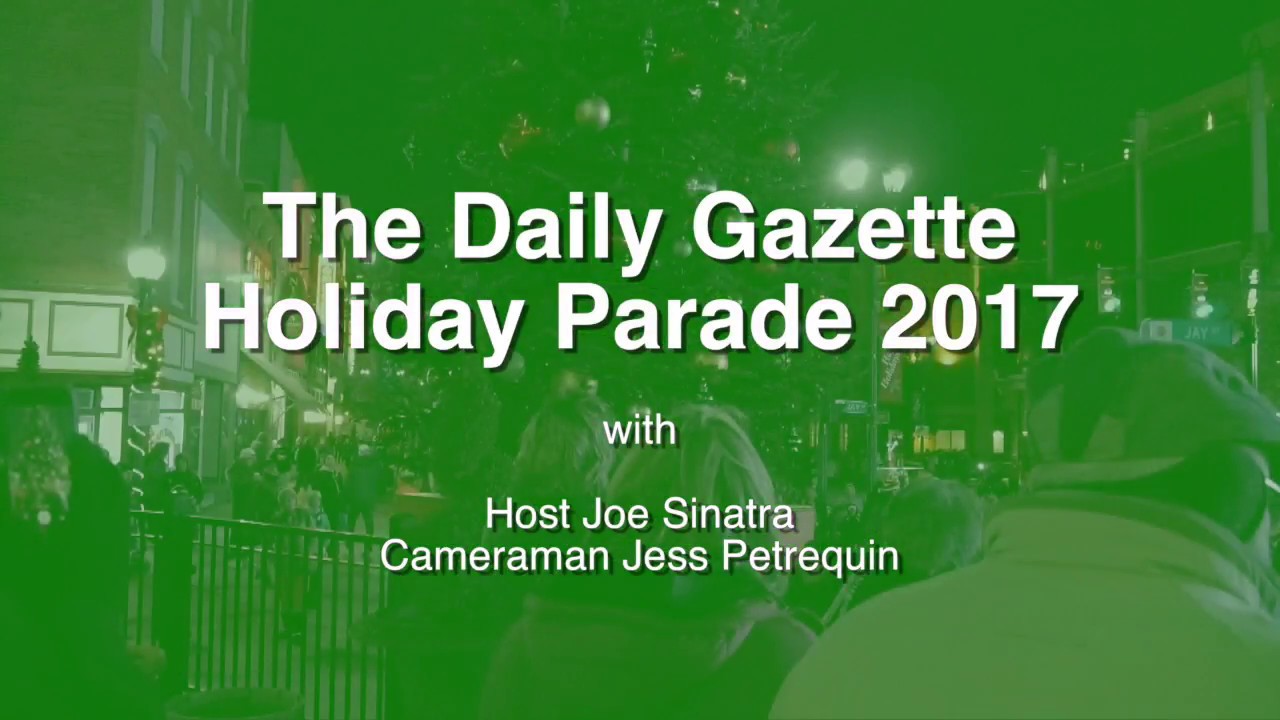 Schenectady Holiday Parade 2017 with Joe Sinatra
