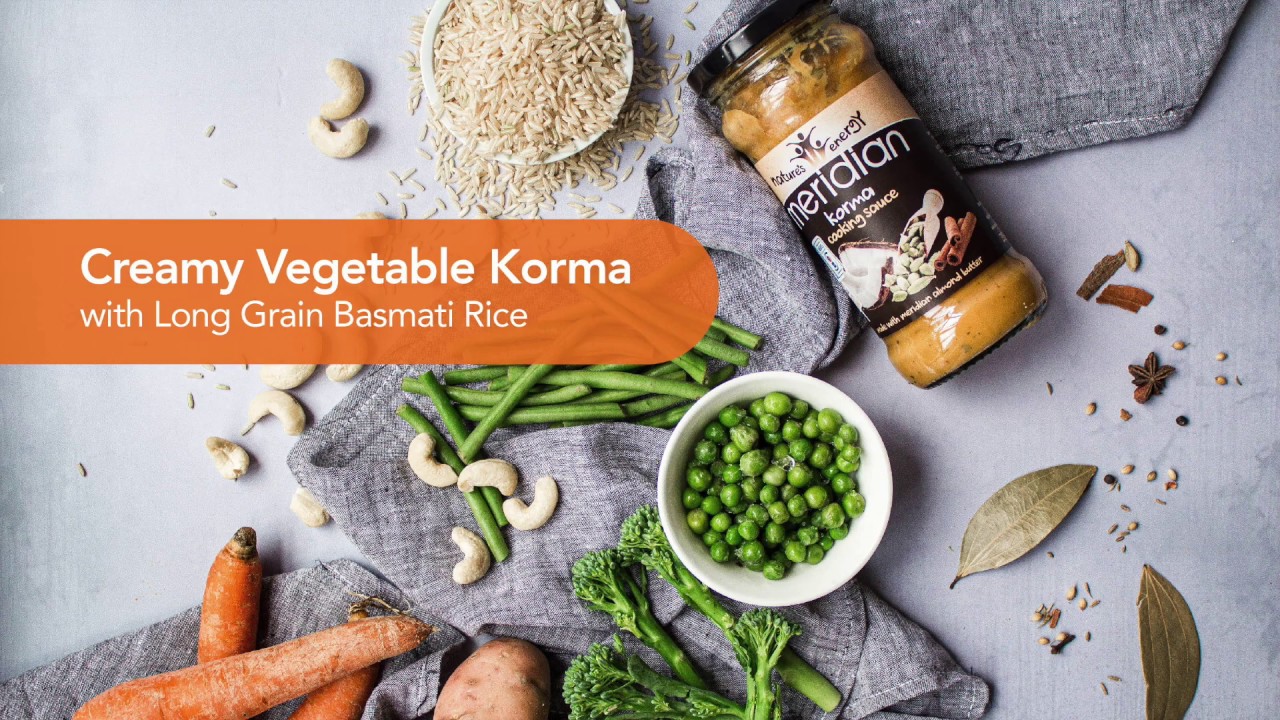 Creamy Vegetable Korma with Long Grain Basmati Rice