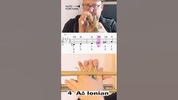 ❓How to play A Major scale on the Trumpet