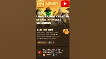 📱 8 HABITS that CHANGED my LIFE in 1 WEEK || CHECK COMMENT BOX || #memficode #memfi #crypto