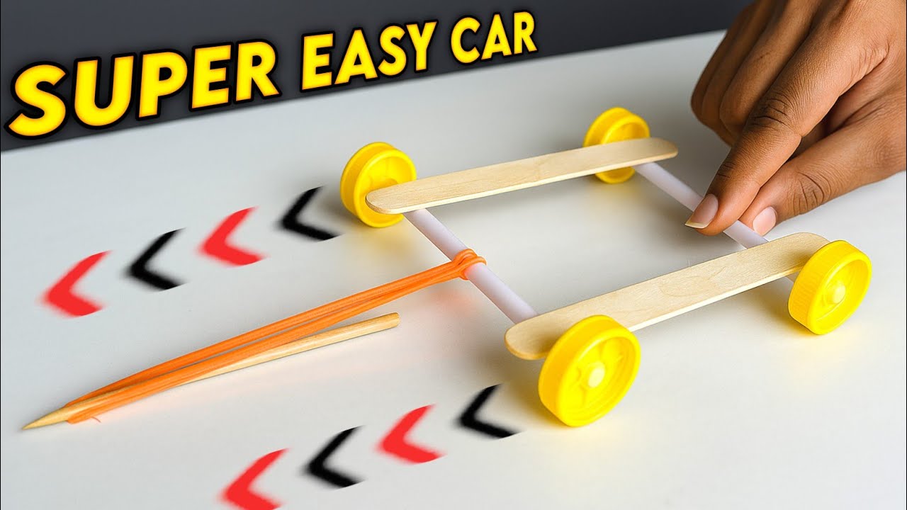 Super Easy and 100% working homemade car , how to make bottle cap car ...