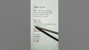 Thumbnail of Dame un Grrr (lyrics)-Fantomel and Kate Linn#shorts #viral #fameungrrr #song