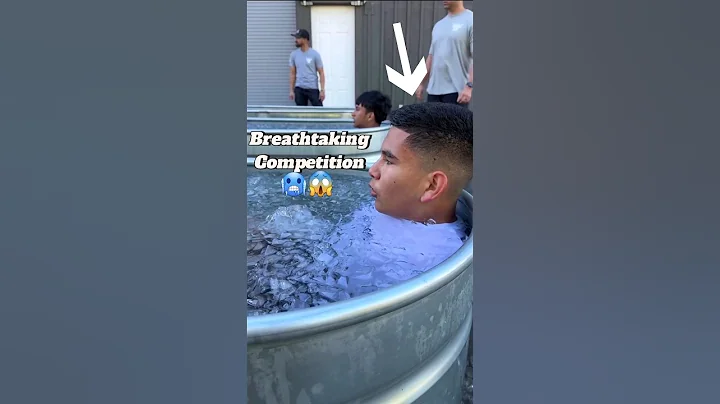 BREATHTAKING ice water challenge !🥶