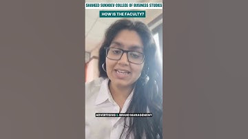 How is Faculty at SSCBS | Student Insights #shorts #lightscameracampus