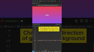 Tailwind Bg gradient & Hover effect #tailwindcss #gradient #shorts #frontend