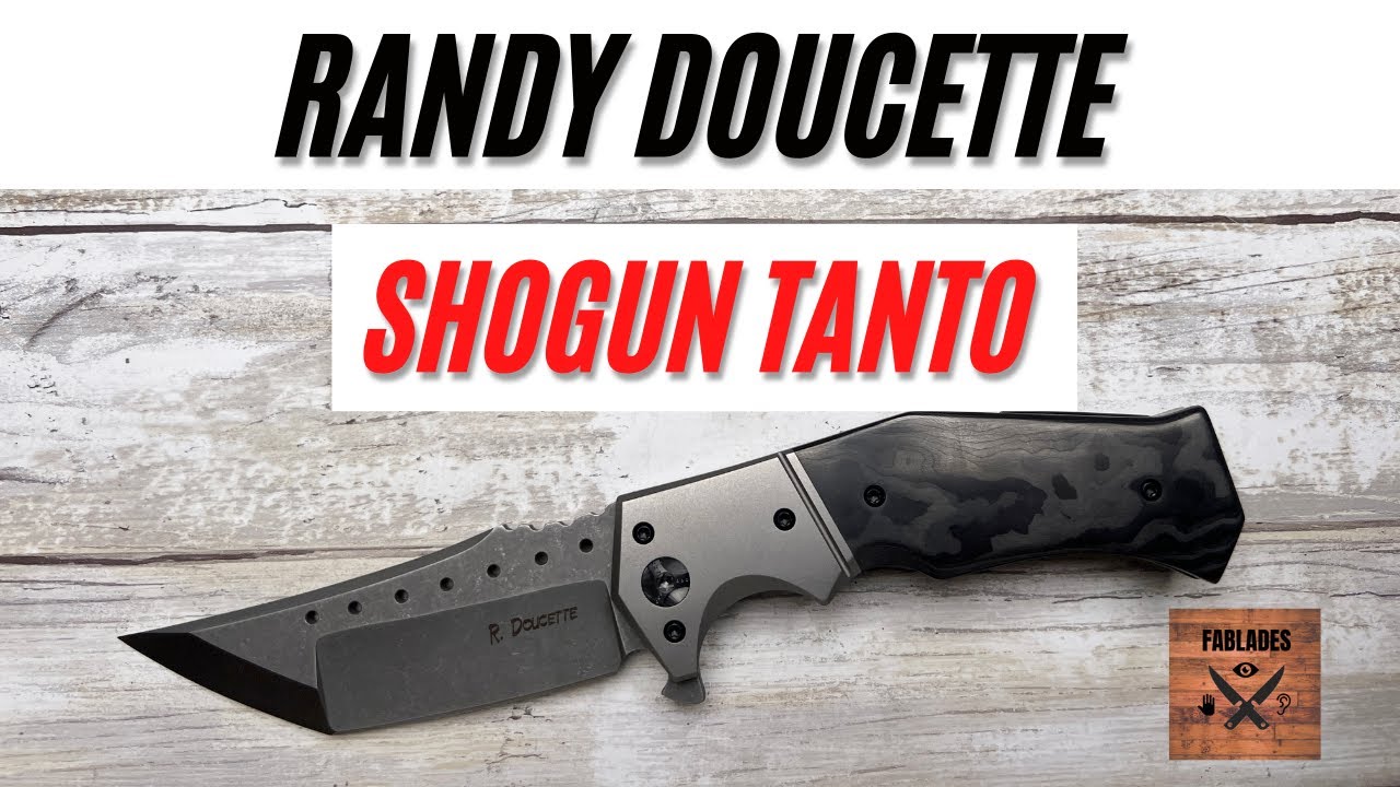Randy Doucette Shogun Tanto Custom Pocketknife. Fablades Full 
