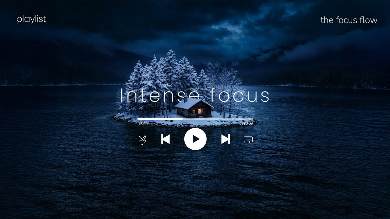 Deep Work Music for Study & Coding | Snowy Winter Ambience for Ultra Focus