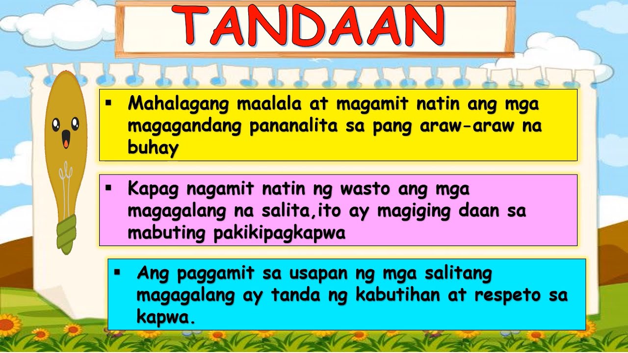 Piliin Ang Angkop Na Magagalang Na Pananalita Sa Sumusunod Na Sitwasyon