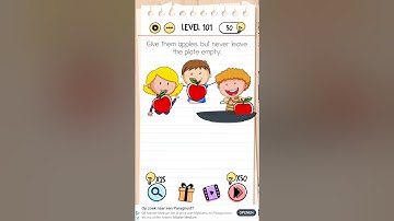 Brain Test Level 101 Give them apples, but never leave the plate empty