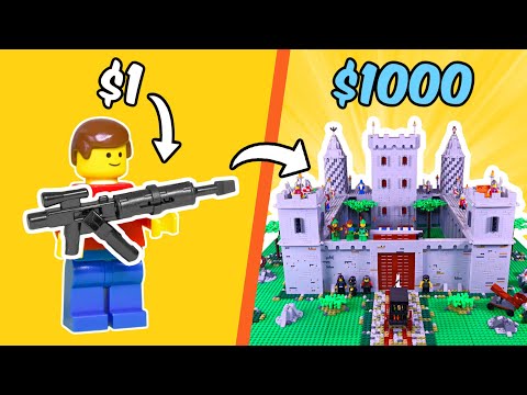 $1 vs $1000 LEGO creation…