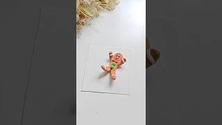 🎄 DIY Cute Foam Clay Gingerbread Man!  #diy #shorts #foamclay