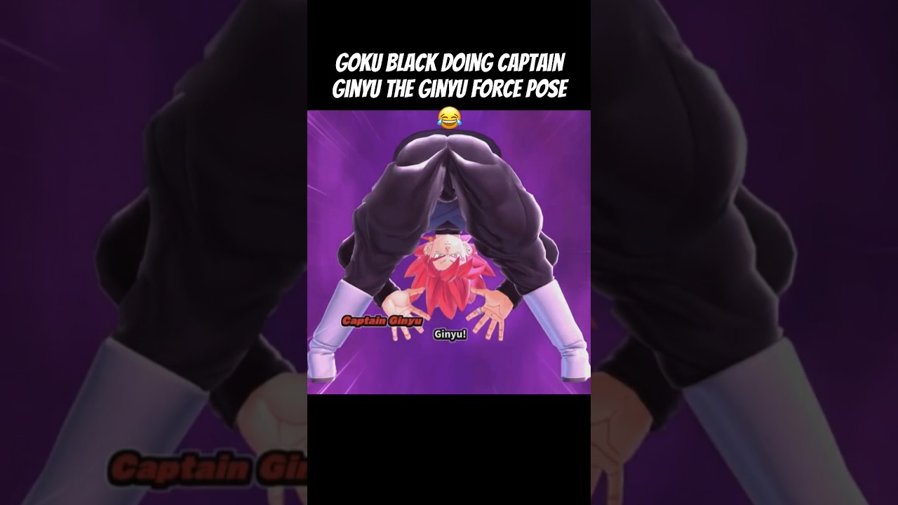 Goku Black doing Captain Ginyu the Ginyu Force Pose 😂 
