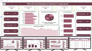 Office Document Management Dashboard in Google Sheets