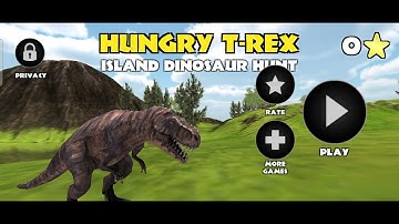 Hungry T Rex 2023 - Island Dinosaur Hunting Games  - Android Gameplay #1