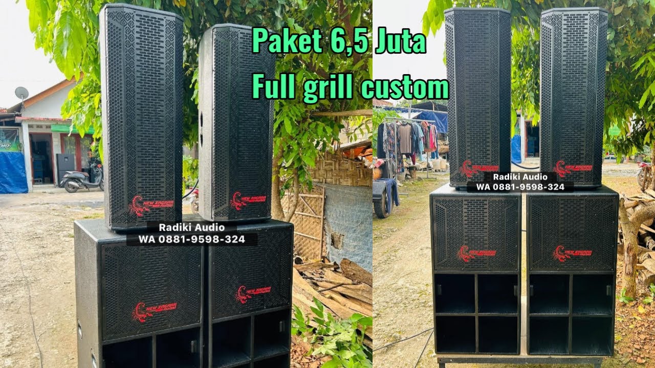 CEK SOUND PESANAN PAKET BOX DAN SPEAKER HARGA 6,5 JUTA FULL GRILL CUSTOM