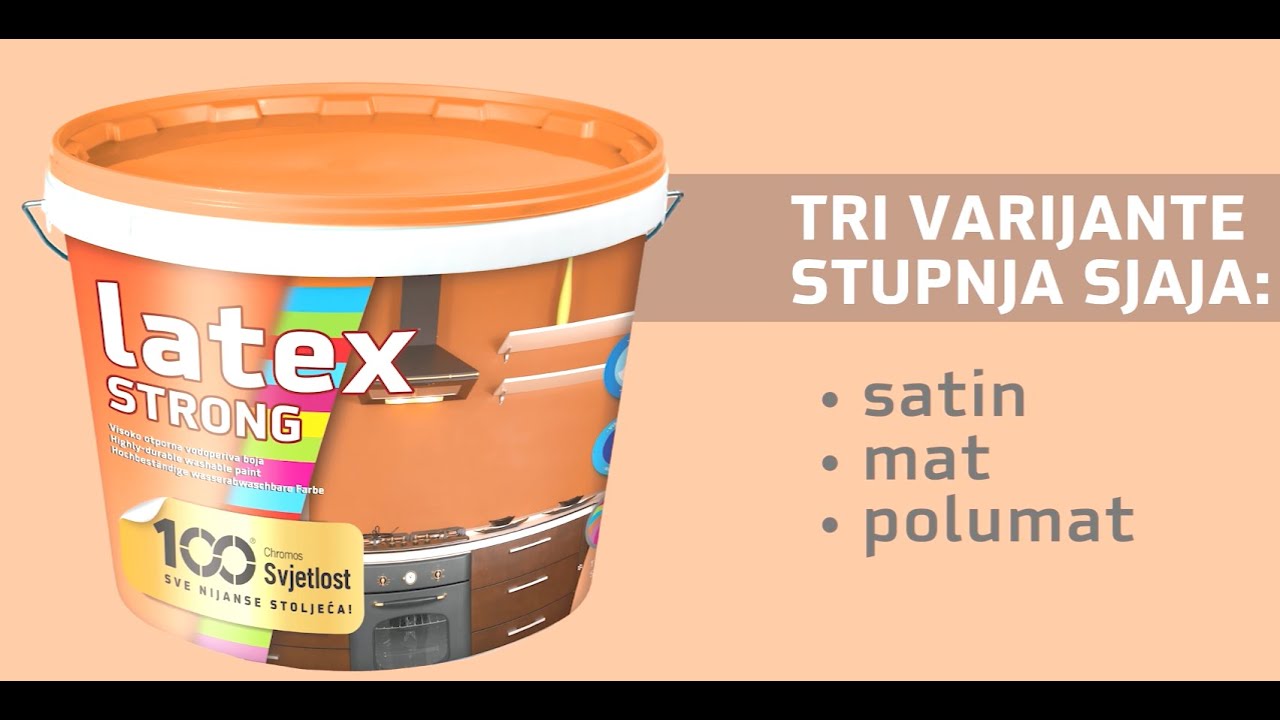 Latex STRONG - visoko otporna vodoperiva boja