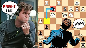 Magnus Carlsen Stuns the Super GM With a Fearless Knight Move!