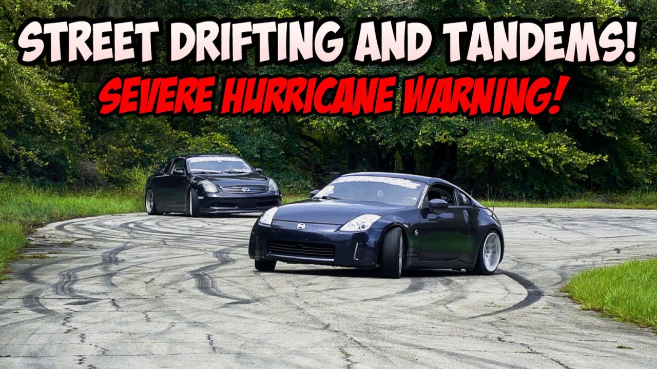 STREET DRIFTING DURING A HURRICANE IN AN ABANDONED NEIGHBORHOOD!
