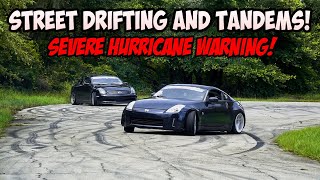 We BUILT A DRIFT TRACK In My NEIGHBORHOOD During A HURRICANE! (INSANE STREET DRIFTING)