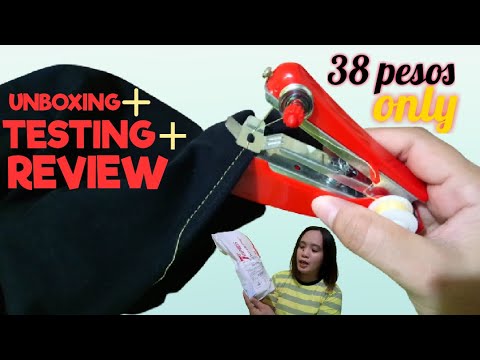 LEARN HOW TO SEW WITH STAPLER SEWING MACHINE | UNBOXING, TESTING & REVIEW | DEMONSTRATION/TUTORIAL