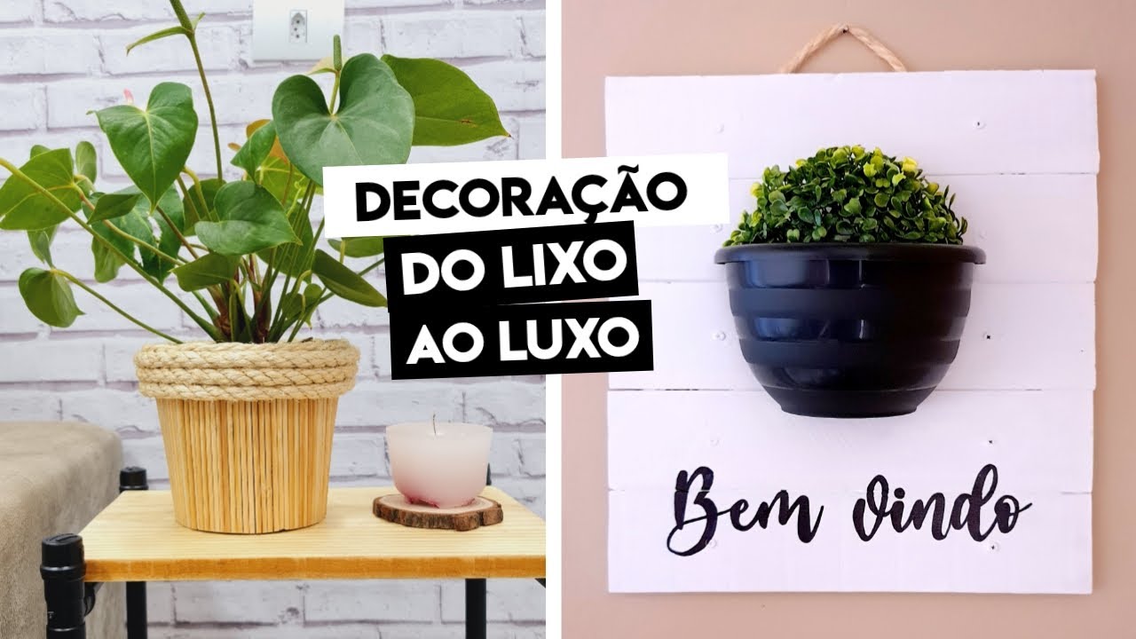 Ideias para DECORAR com objetos que iriam para o LIXO - FAÇA VOCE MESMO - DIY DECORAÇÃO - ARTESANATO