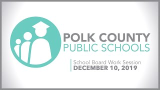 School Board Work Session | December 10, 2019