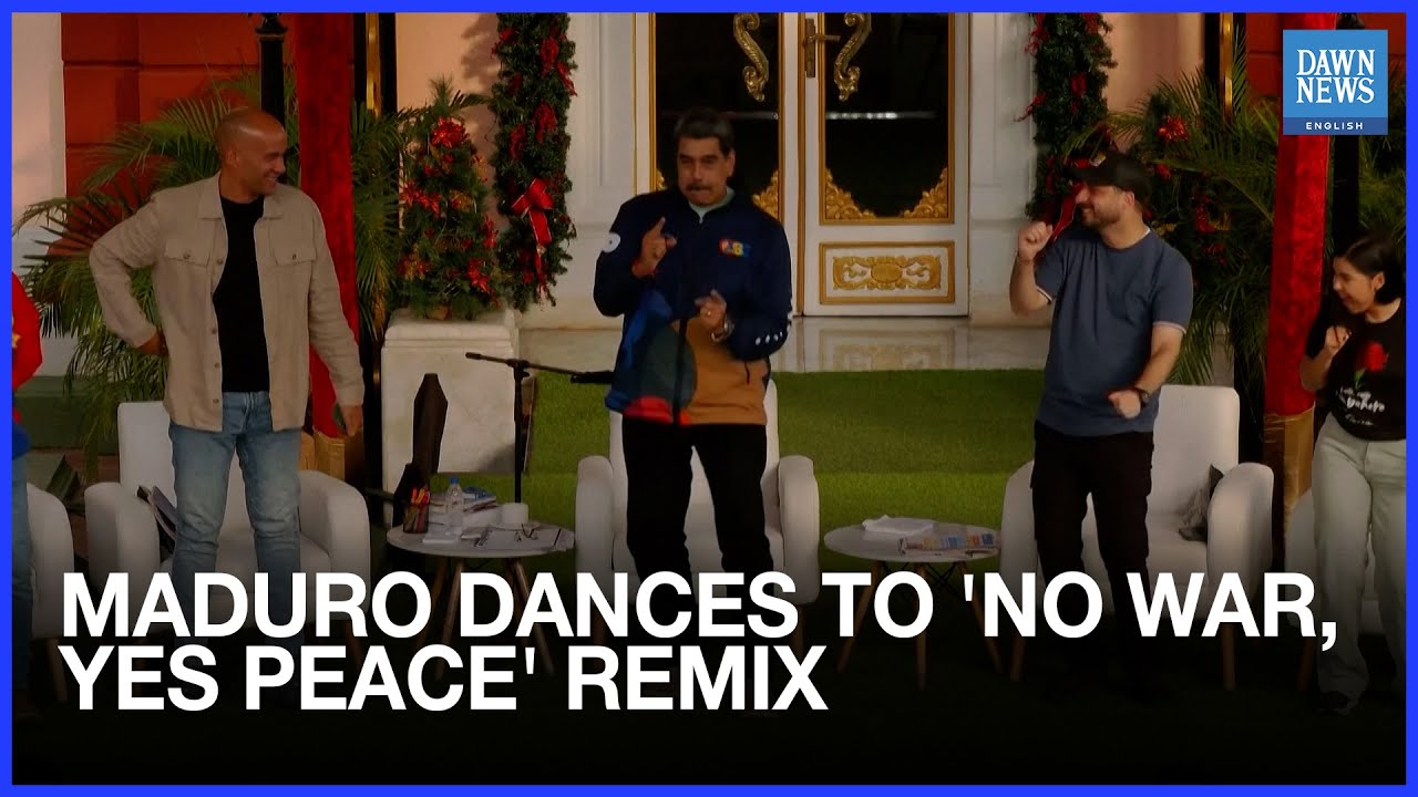 Venezuela's Maduro Dances to a Remix of his 'No War, Yes Peace' Speech During Student Protest | Dawn