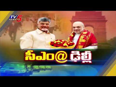ఢిల్లీలో బాబు బిజీ బిజీ ...Cm Chandrababu Meet Amit Shah and Jal Shakti Minister in Delhi | TV5 News - TV5NEWS