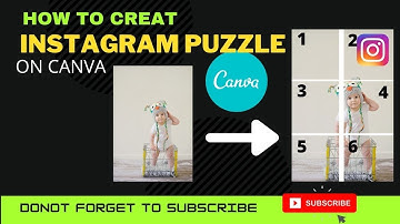 How to create instagram puzzle feed with canva| instagram design puzzle feed| canva video tutorial