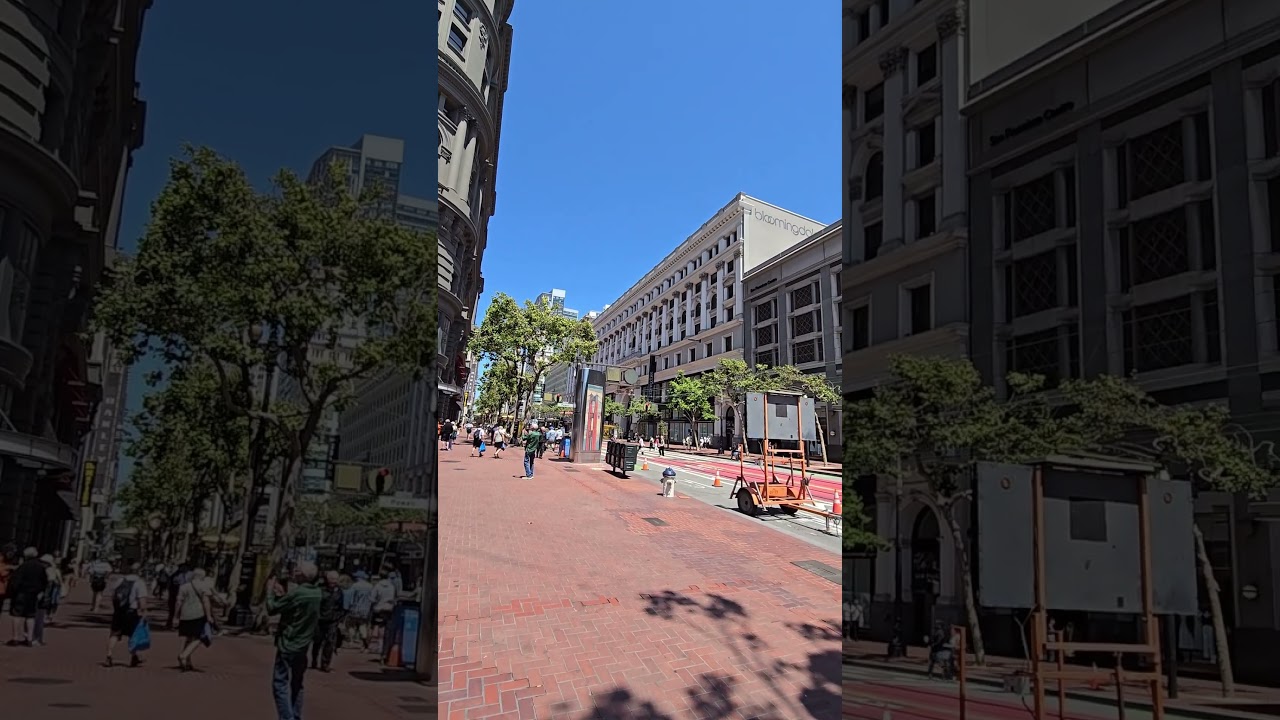 Market Street, San Francisco: View From The Corner of Powell And Market Street.  
