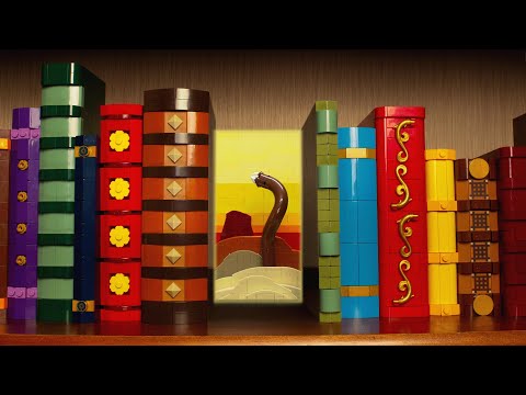A LEGO book nook comes to life! (stop-motion animation)