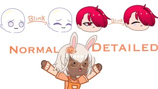 Smooth eye blinking tutorial {Works for Detailed eyes} 😳☁️🍃 (gacha club)