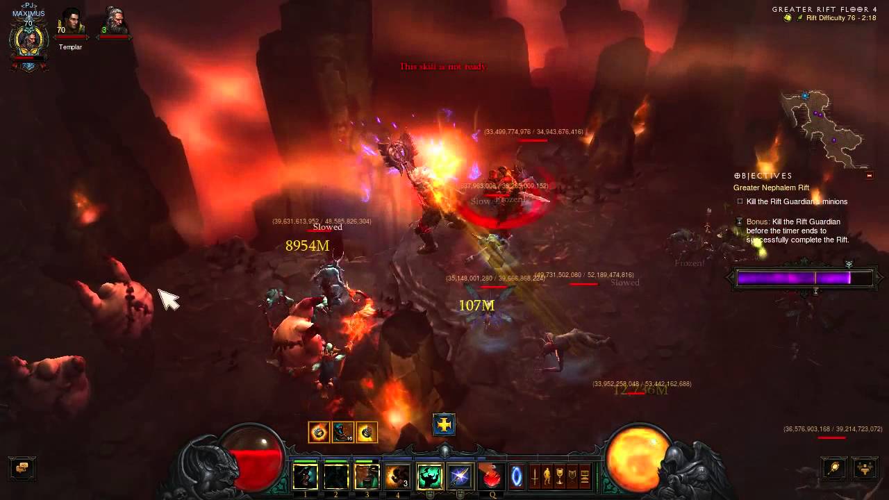 Diablo 3 - Greater Rift 76 Barbarian (Season 5, Patch 2.4)