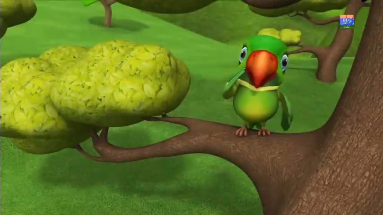 Me tota Hara rang ka me tota Mithu Mithu #hindicartoonstory # ...