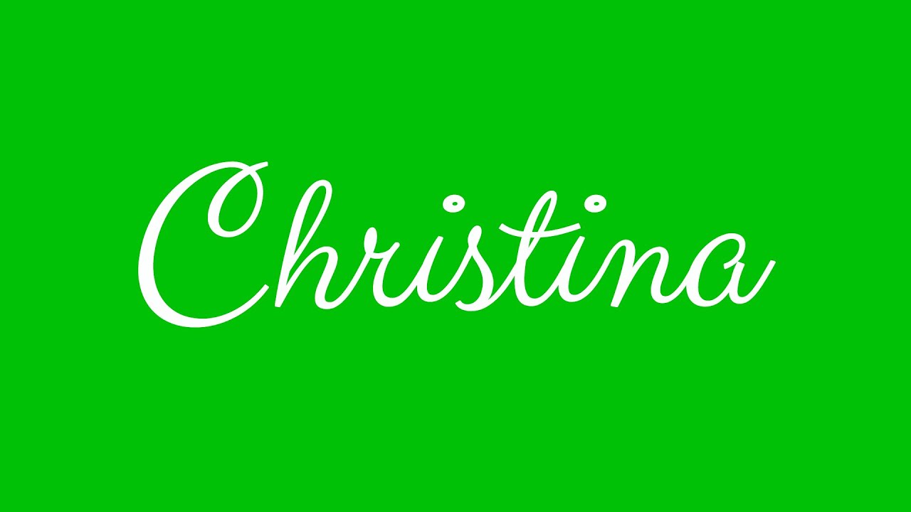 Learn How To Sign The Name Christina Stylishly In Cursive Writing YouTube Learn How To Sign The Name Christina Stylishly In Cursive Writing YouTube