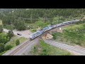 Railfanning from the Sky: Amtrak Phase VI Heritage 184 Leading the California Zephyr at Coal Creek